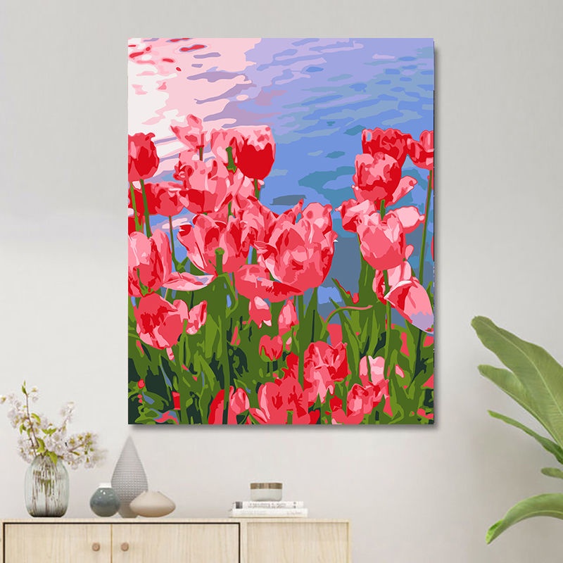 Bức tranh sơn dầu trang trí bằng tay