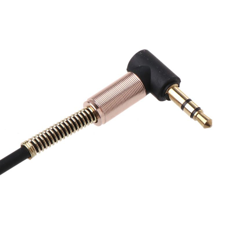 Dây cáp âm thanh AUX 24cm hai đầu 90 độ chuyển đổi 3.5 mm sang 3.5mm thích hợp cho Iphone Samsung Xiaomi Mp3