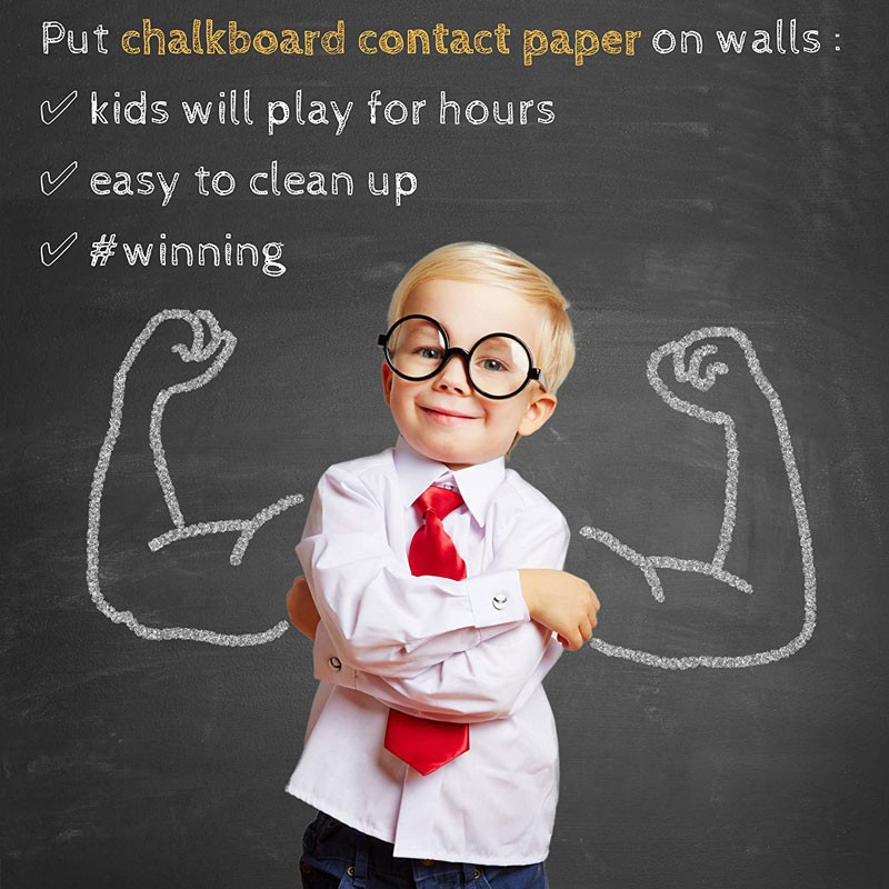 Giấy Dán Tường Dạng Bảng Đen Viết Phấn Tiện Dụng