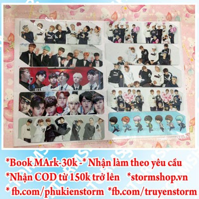 Book Mark BTS chỉ với giá 30k/1 bảng 10 cái