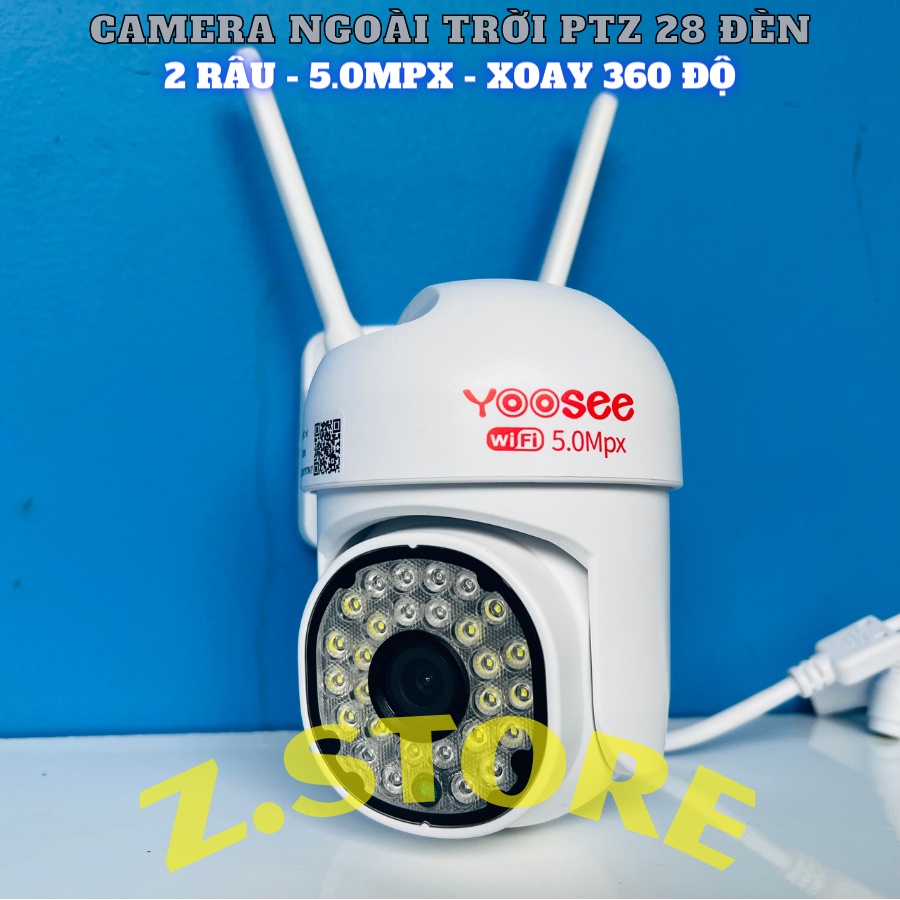 Camera IP Yoosee Ngoài Trời PT28 FullHD Tiếng Việt - Xoay 360 và Thẻ 32 Gb