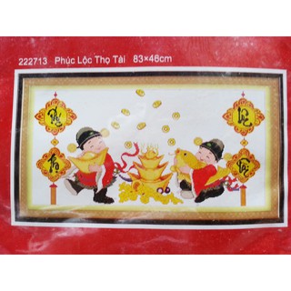 Tranh thêu chữ thập tấn tài tấn lộc 222713