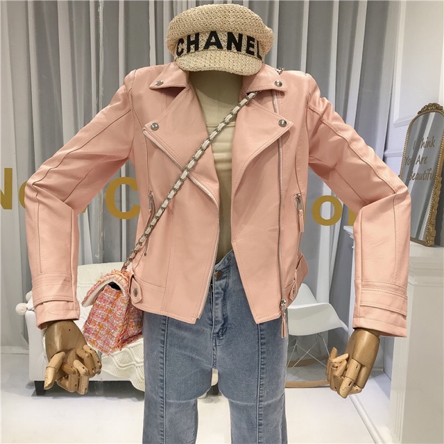 [ XẢ KHO 3 NGÀY ] Áo da nữ Quảng Châu màu hồng bền đẹp không bong tróc, có ảnh và video thật 928 HỒNG | BigBuy360 - bigbuy360.vn