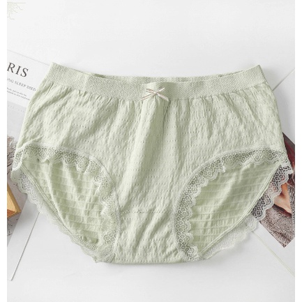 [Giá hủy diệt] Quần lót không đường may nữ kháng khuẩn viền ren thông hơi M10