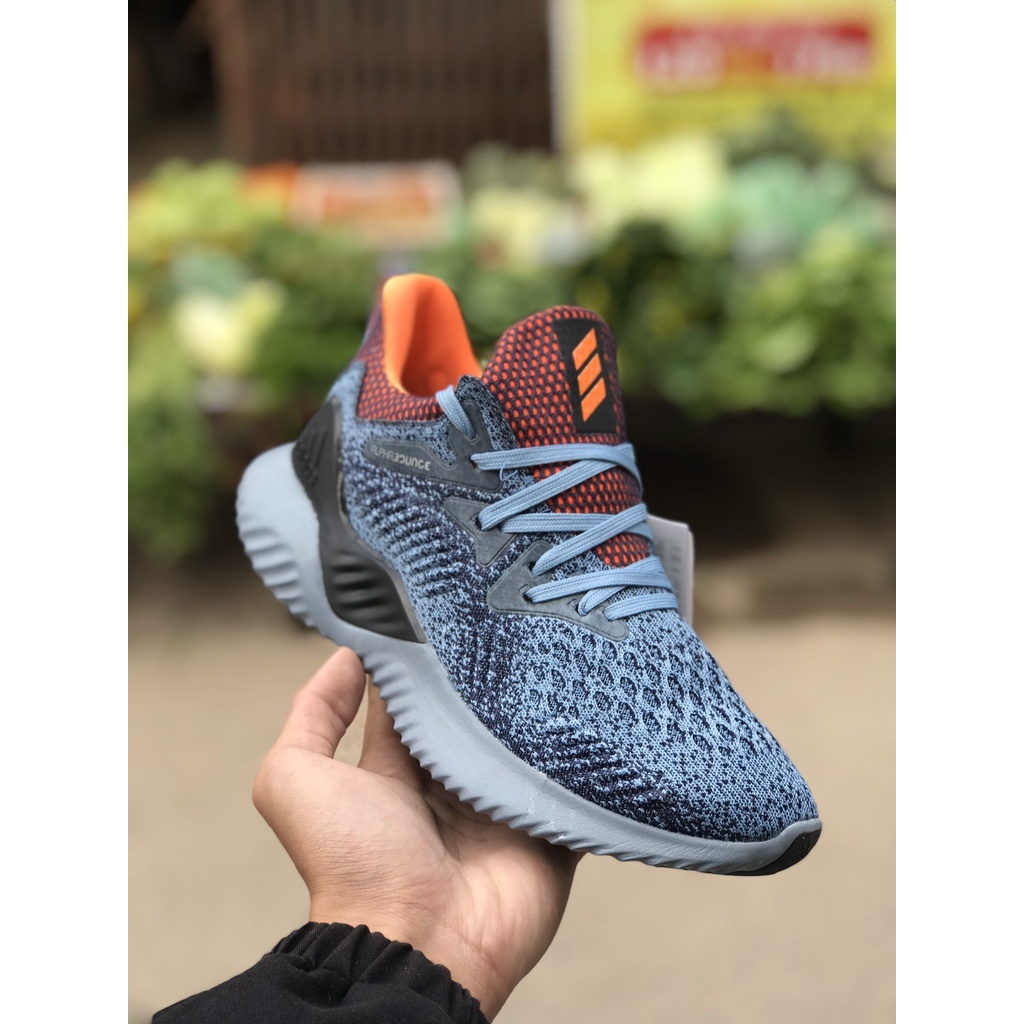 (Tặng box hãng) Giày thần thánh: Giày Anpha2018 xanh ruột cam 11 Trung cao cấp Full Box Bill
