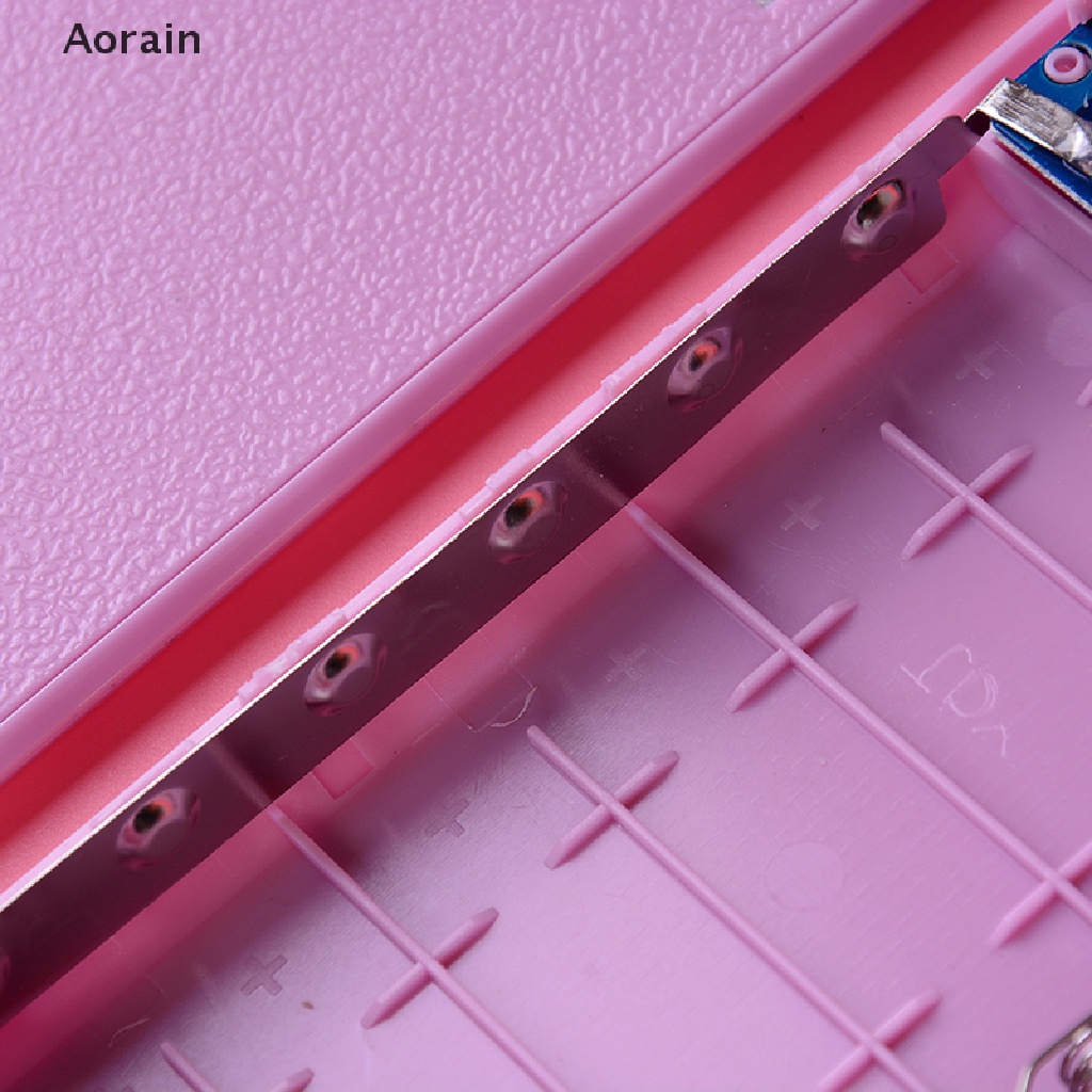 Pin Sạc Dự Phòng Tự Làm 6 Pin 18650 20000mAh Hai Cổng usb Cho Điện Thoại