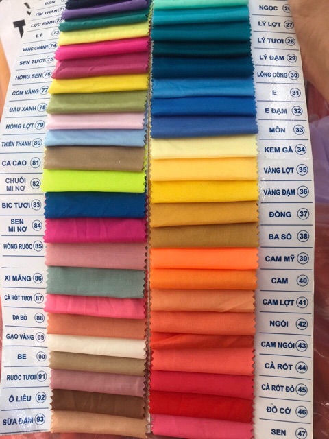 Vải Lót Silk thun mỏng (Khổ 1m6, Giá 1m)
