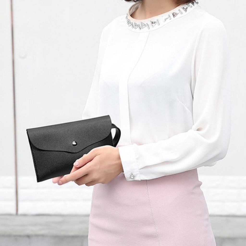 Ví nữ cầm tay, ví nữ bấm khuy Quảng Châu, thời trang, đựng tiền, thẻ, điện thoại bảo hành 3 năm MITABAG