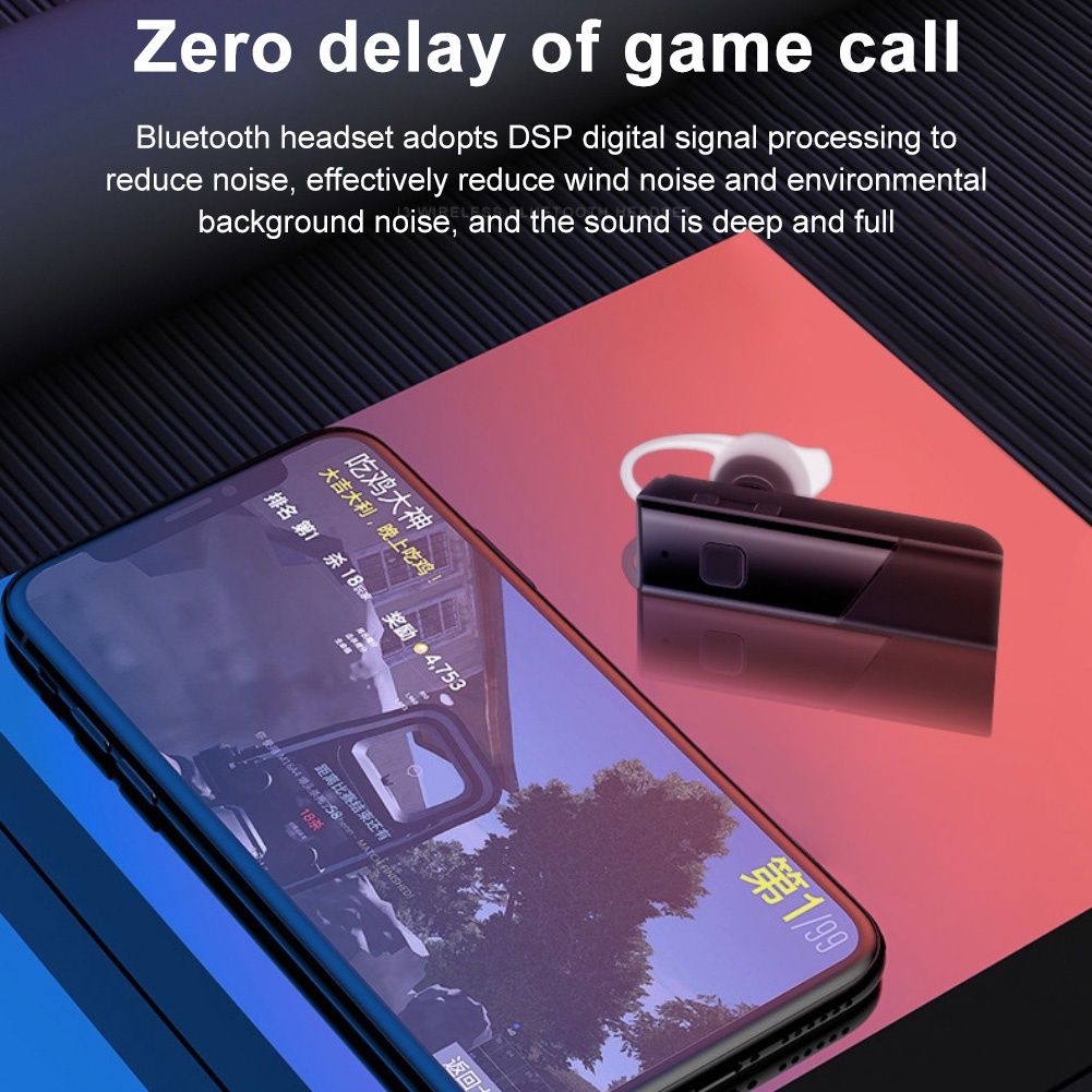 Dành Cho Tai Nghe Samsung Xiaomi Tai Nghe Bluetooth Một Tai Tai Nghe Không Dây Tai Nghe Cuộc Gọi HD Tai Nghe Nhét Tai Doanh Nghiệp Tai Nghe Đơn Tai Nghe Bluetooth 300mah Tai Nghe Nhét Tai Mini Tenky