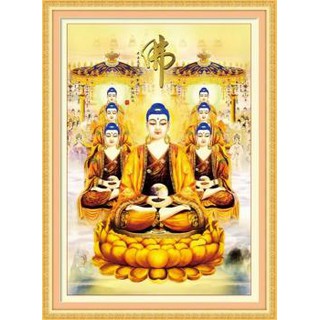 Tranh Thêu Chữ Thập 3D Phật Tổ Tấn Tôn A1067 (KHÁCH TỰ THÊU) KT:50X70CM