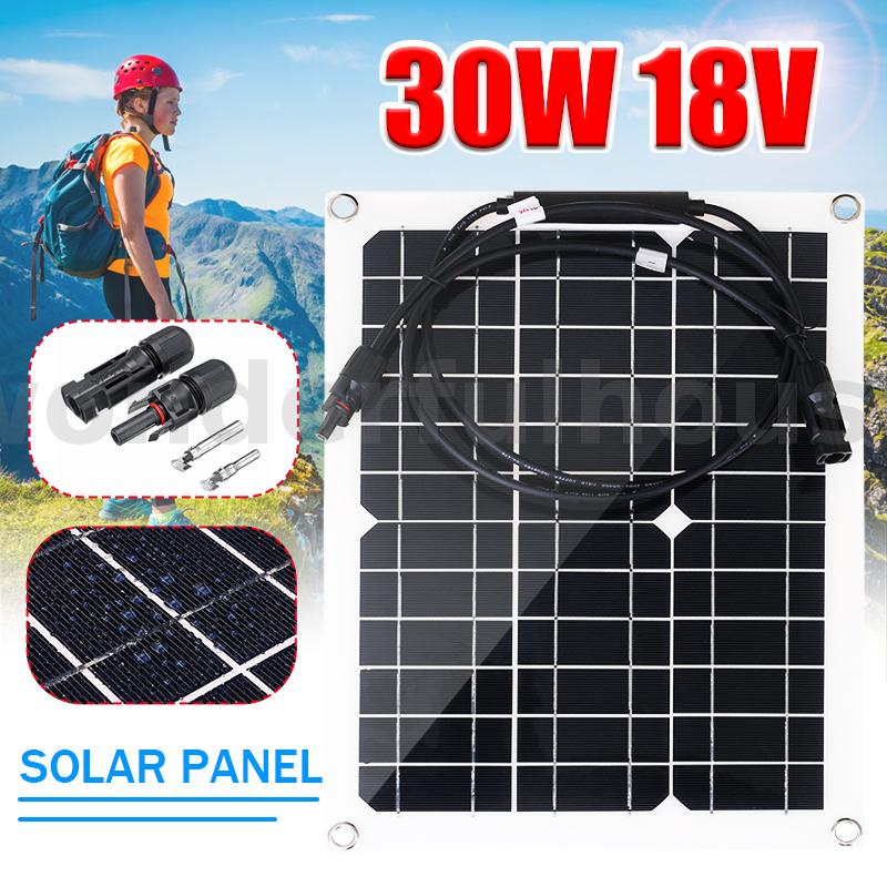 Tấm pin năng lượng mặt trời đơn tinh thể 30W 18V chống nước dành cho thuyền