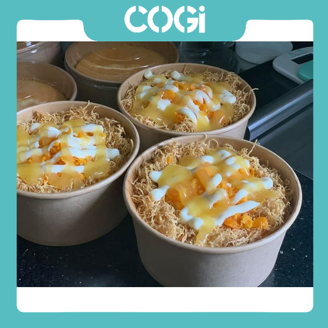 50 CÁI HỘP GIẤY KRAFT 750 ML HOẶC 1000 ML KÈM NẮP