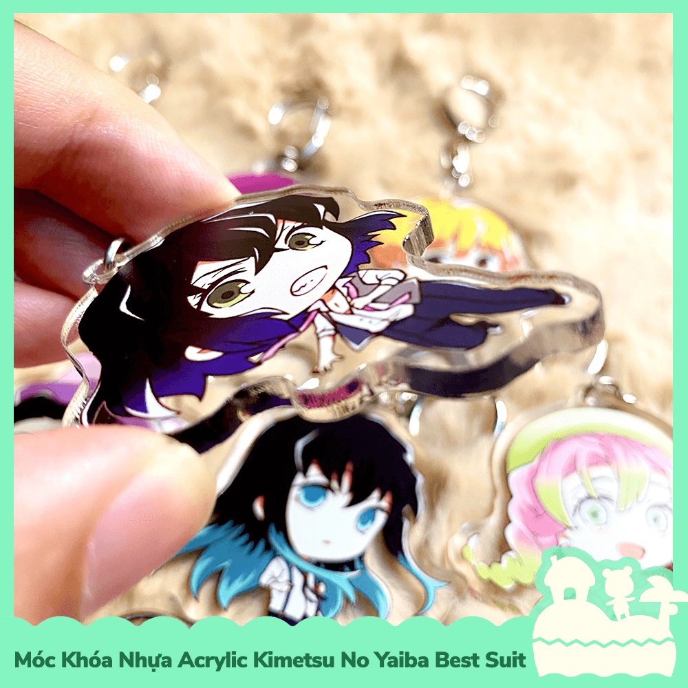 [Sẵn VN - NowShip] Móc Khóa Keychain Acrylic Nhựa Trong Anime Manga Kimetsu No Yaiba Demon Slayer Pillow Best Suit