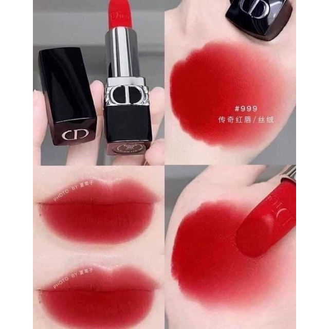 CHÍNH HÃNG - Son thỏi Rouge Dior Couture Colour Lipstick 999 Velvet LAMII BEAUTY