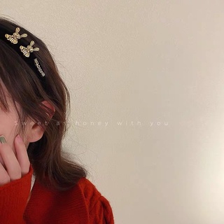 Cài tóc băng đô nhung đen gắn charm