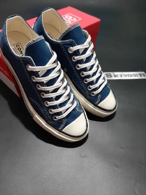 Giày Converse Chuck Taylor 70s Cổ Thấp Màu Xanh Navy Trẻ Trung Năng Động