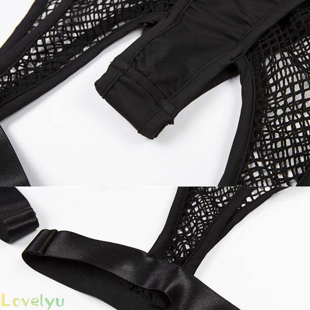 [Readystock]Women Stretch Shorts Cutout Gym Pants Lady Mesh Nightclub See Through Summer#lovelyu