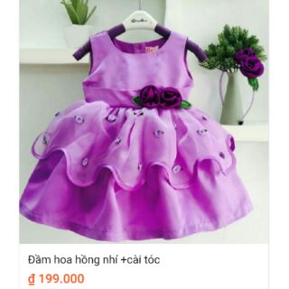 Combo 2 đầm hoa hồng nhí 360k
