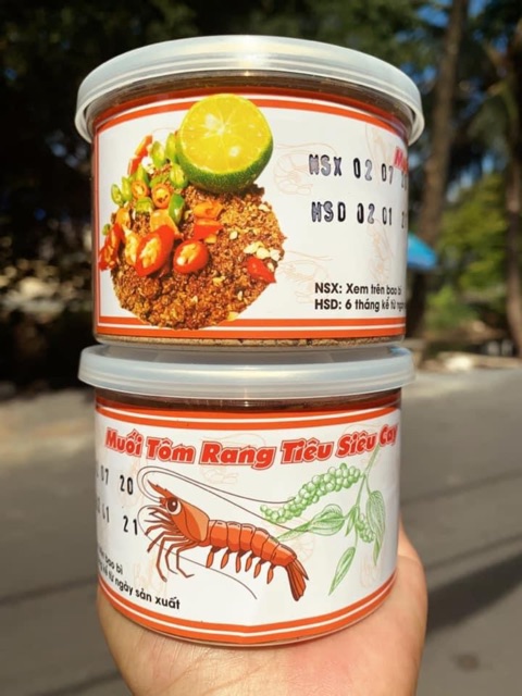 HŨ MUỐI TÔM RANG TIÊU SIÊU CAY🌶250g