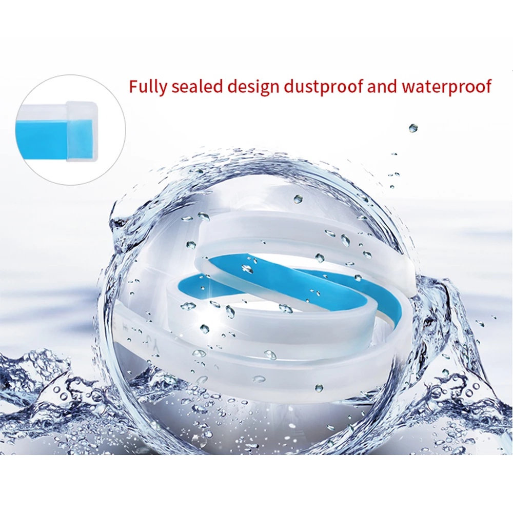 2 Dải Đèn LED DRL Ánh Sáng Trắng / Vàng 12V Chống Thấm Nước Linh Hoạt Cho Xe Hơi