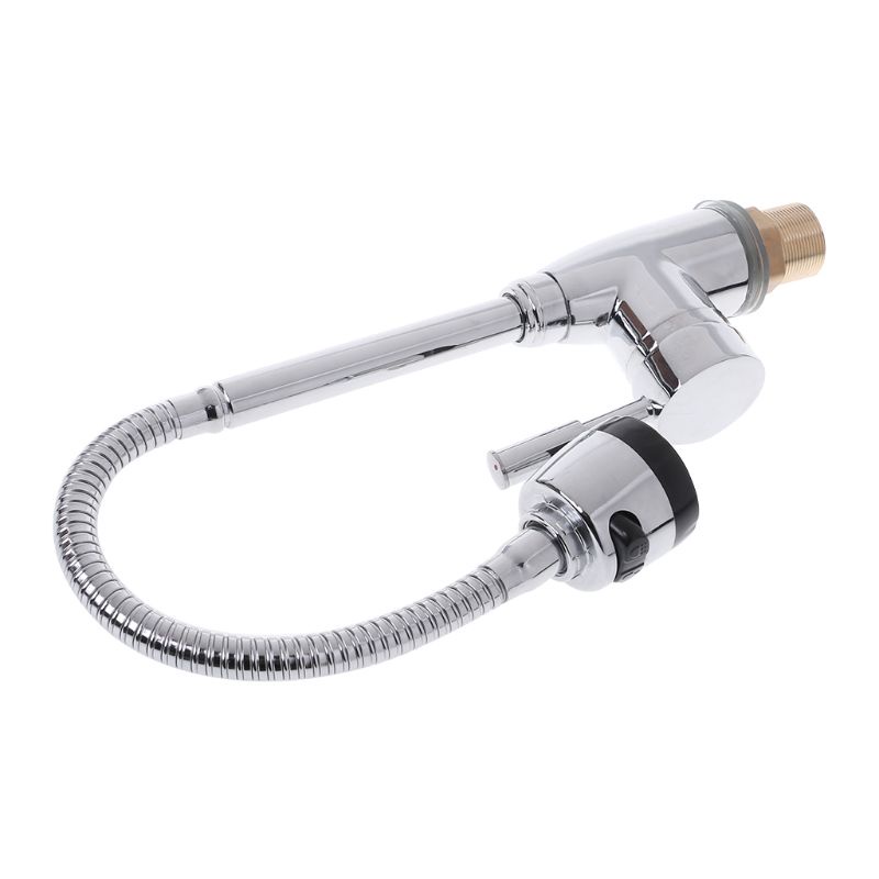 Qj Vòi Nước Nóng Lạnh Một Lỗ Bằng Hợp Kim Kẽm Trơn Cho Nhà Bếp A