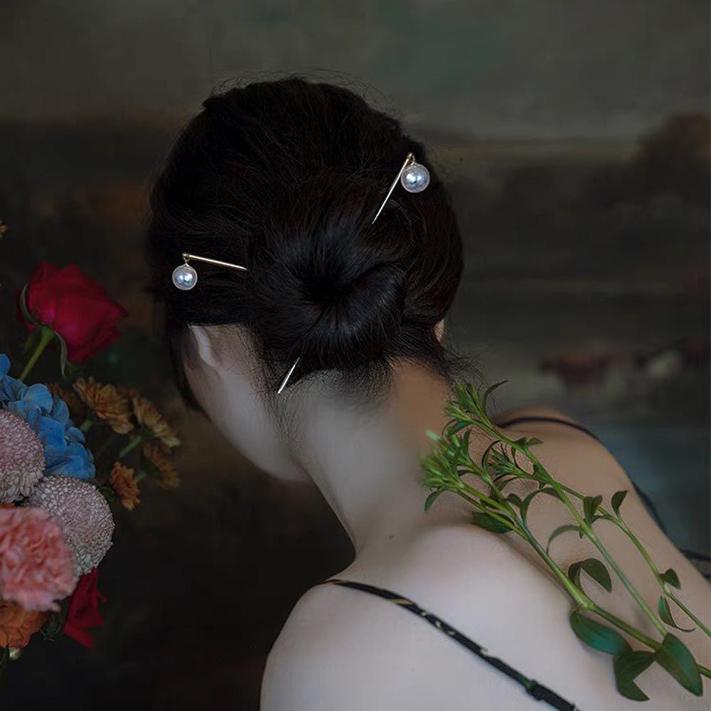 MXGOODS Trâm Cài Tóc Bằng Kim Loại Phong Cách Trung Hoa Cổ Điển Cho Nữ