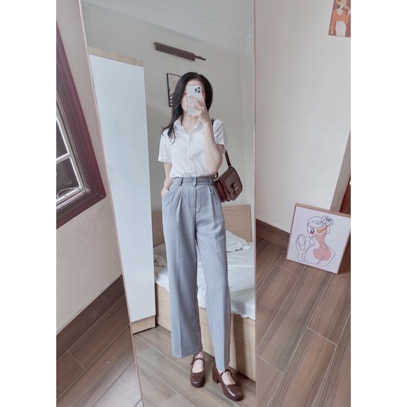 XANDAL PANTS - quần vải ống suông by Regen