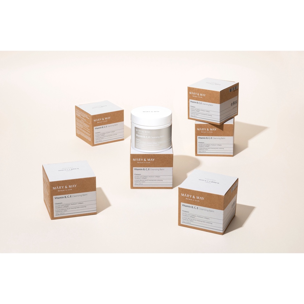 Sáp Tẩy Trang Mary&May Vitamin B, C, E Cleansing Balm 120g