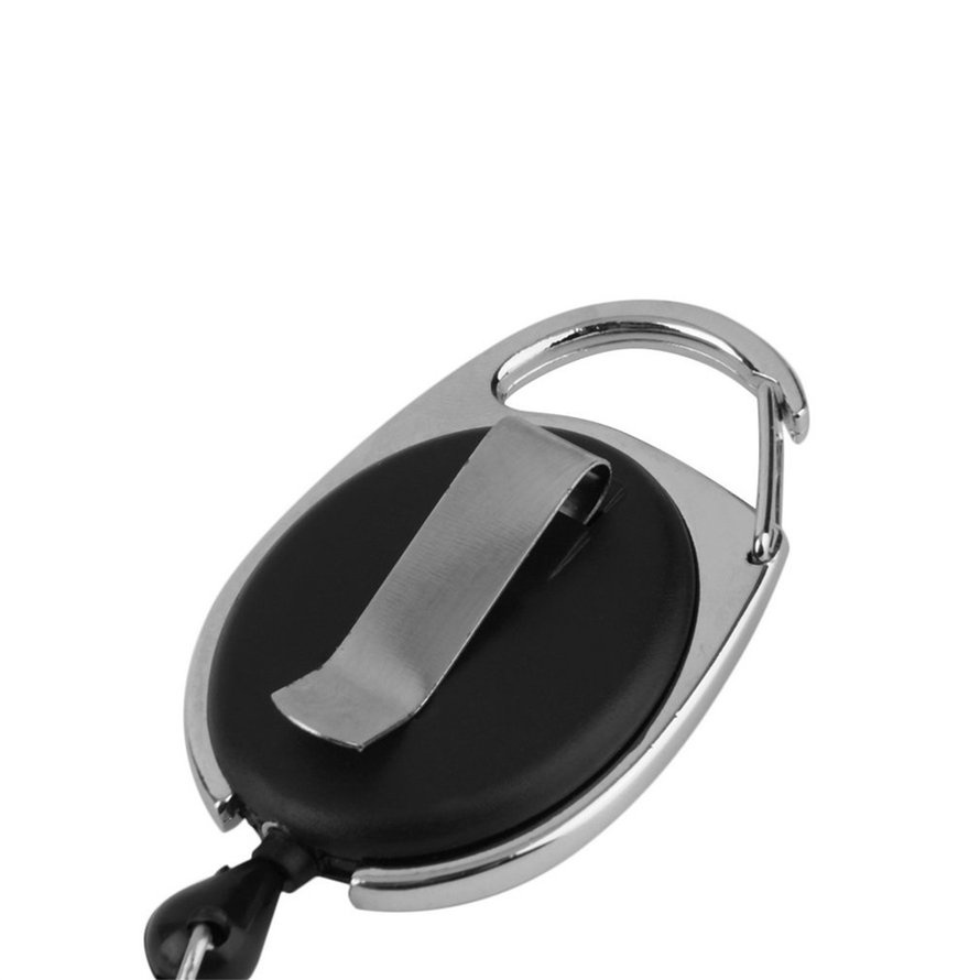 Cuộn có thể thu vào Kéo chìa khóa ID Thẻ Huy hiệu Thẻ kẹp Người giữ Kẹp Kiểu dáng Carabiner