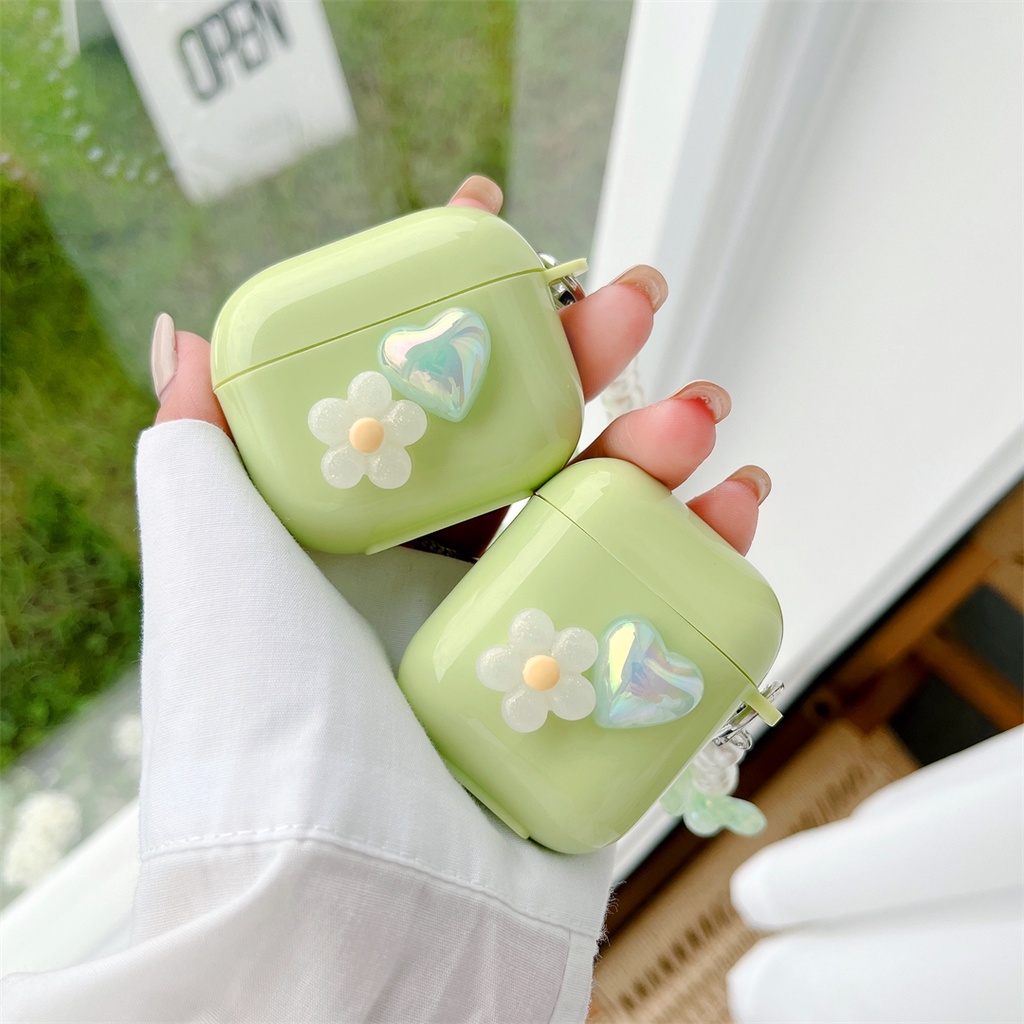 Vỏ Bảo Vệ Hộp Sạc Tai Nghe Hình Hoa Cho AirPods Pro AirPods 1 2 3 Ốp