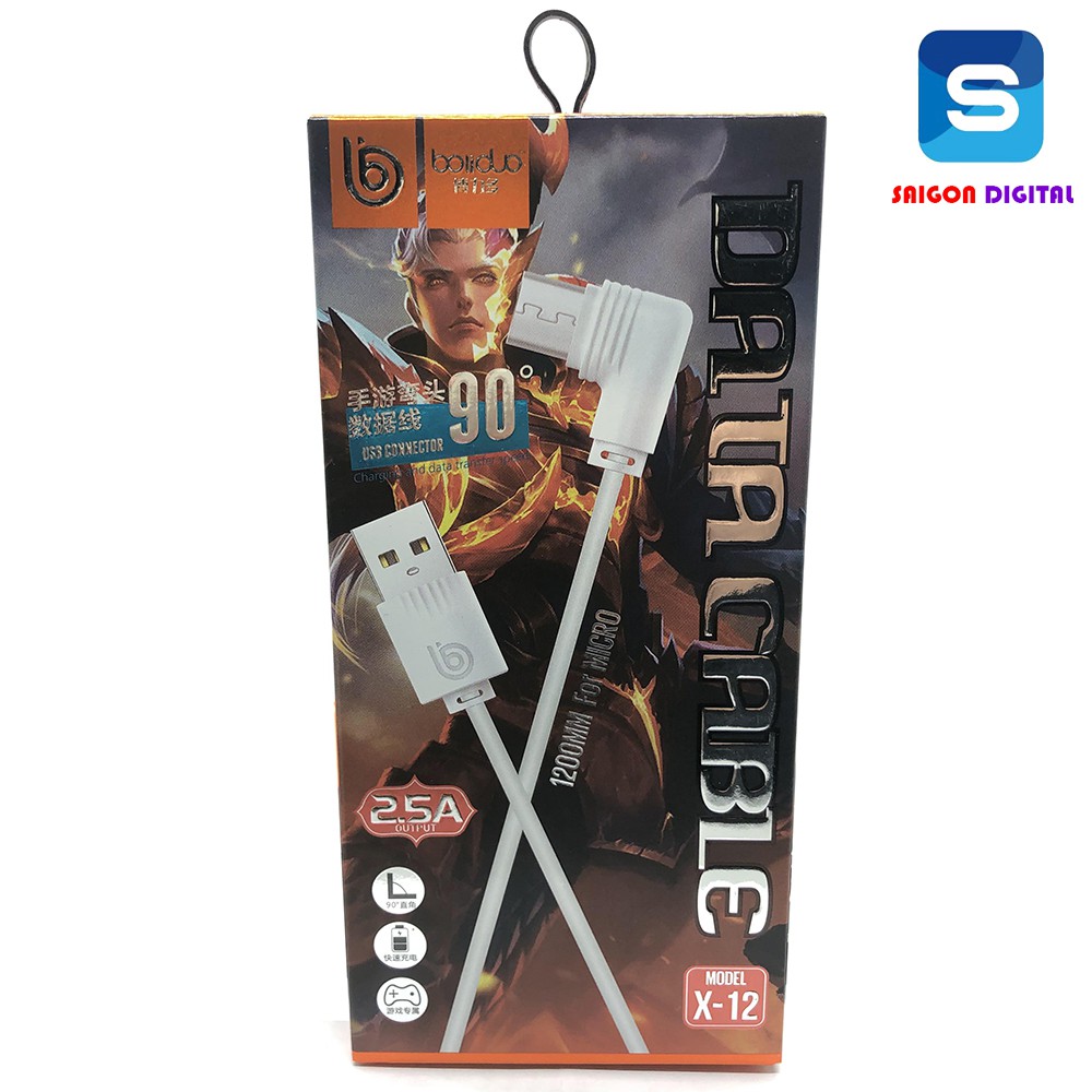 Cáp Sạc Game Thủ Boliduo X12 - Hỗ Trợ Sạc Nhanh