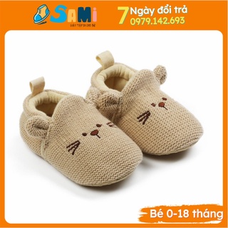 Dép tập đi hình túi chuột dễ thương cho bé mới tập đi 0-12 tháng