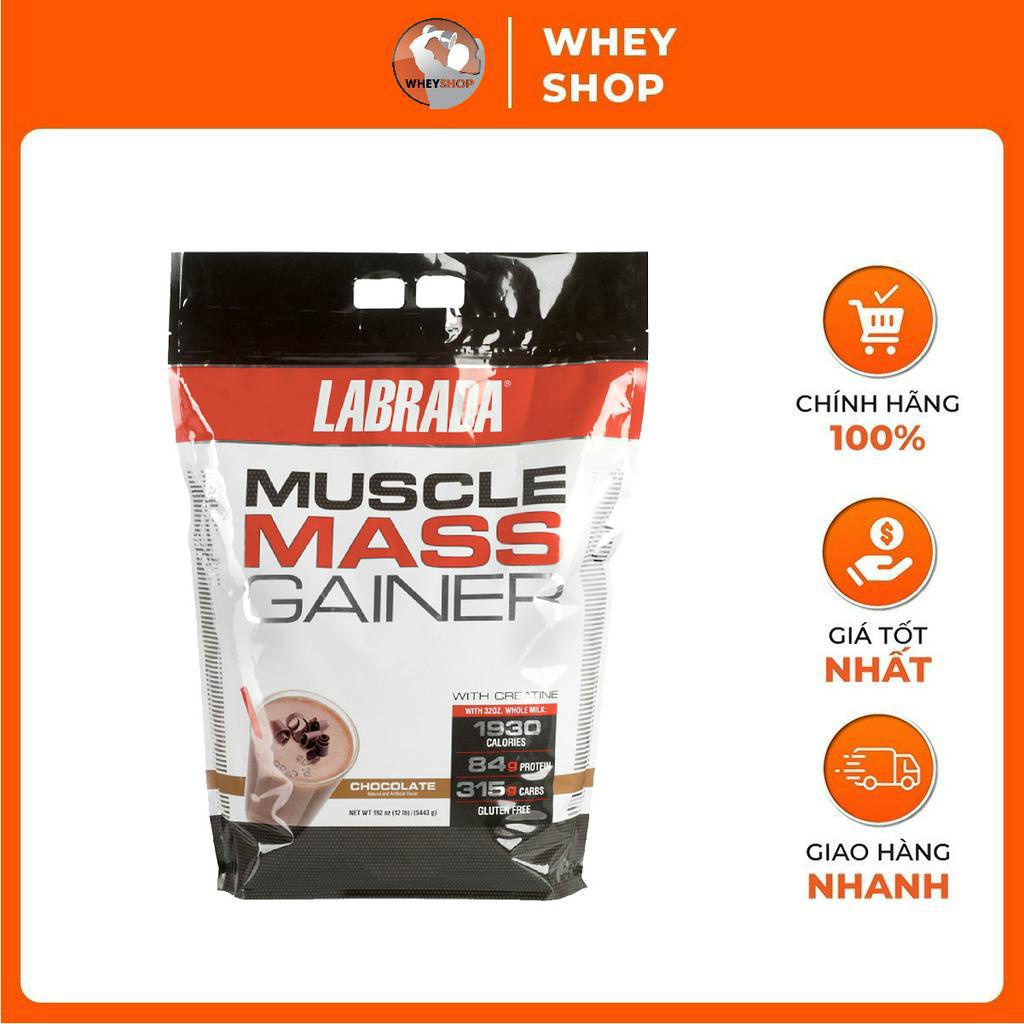 Sữa dinh dưỡng tăng cân Labrada Muscle Mass Gainer 12Lbs