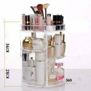 Kệ Mỹ Phẩm Xoay 360 độ tặng kèm 01 chai nước hoa mini pháp.