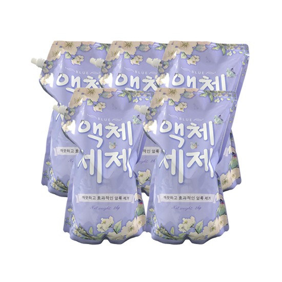 Túi Nước Giặt Blue 2000ml Hàn Quốc, Không Cần Nước Xả, Đánh Bay Vết Ố Cứng Đầu