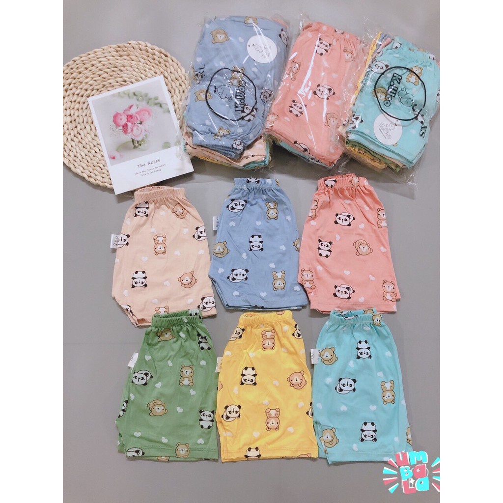 Quần đùi bé trai và quần chục cho bé gái sooc trẻ em hè thu cộc cotton giấy siêu mát