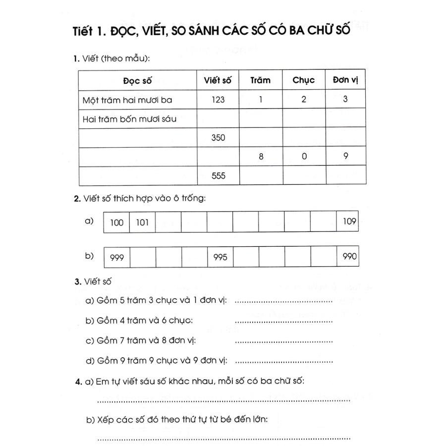 Sách Bổ Trợ - Vở Luyện Toán Lớp 3 - Tập 1 (Dùng Chung Cho Các Bộ SGK Hiện Hành) - HA