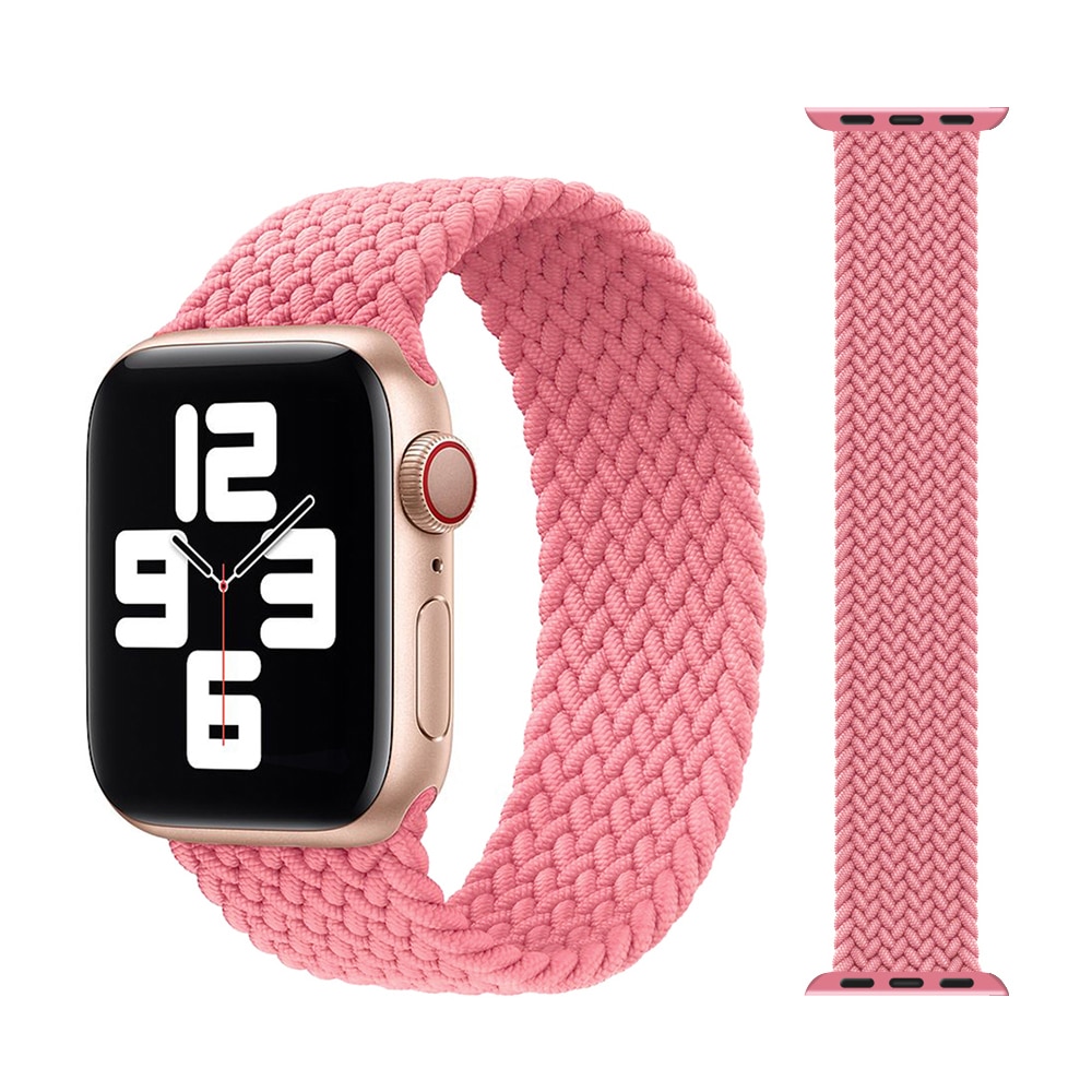 Dây Đeo Sợi Nylon Cho Đồng Hồ Apple Watch 44mm 40mm 38mm 42mm Series 6 Se 5 4 3