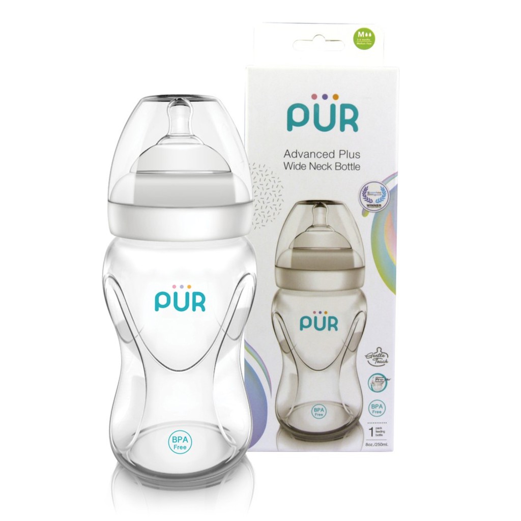 Bình sữa Pur cổ rộng Advanced Plus 250ml