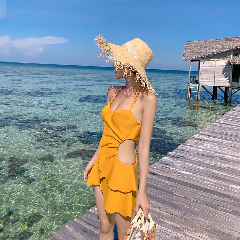 Bộ Đồ Bơi Một Mảnh Phong Cách Hàn Quốc Thời Trang Mới Cho Nữ