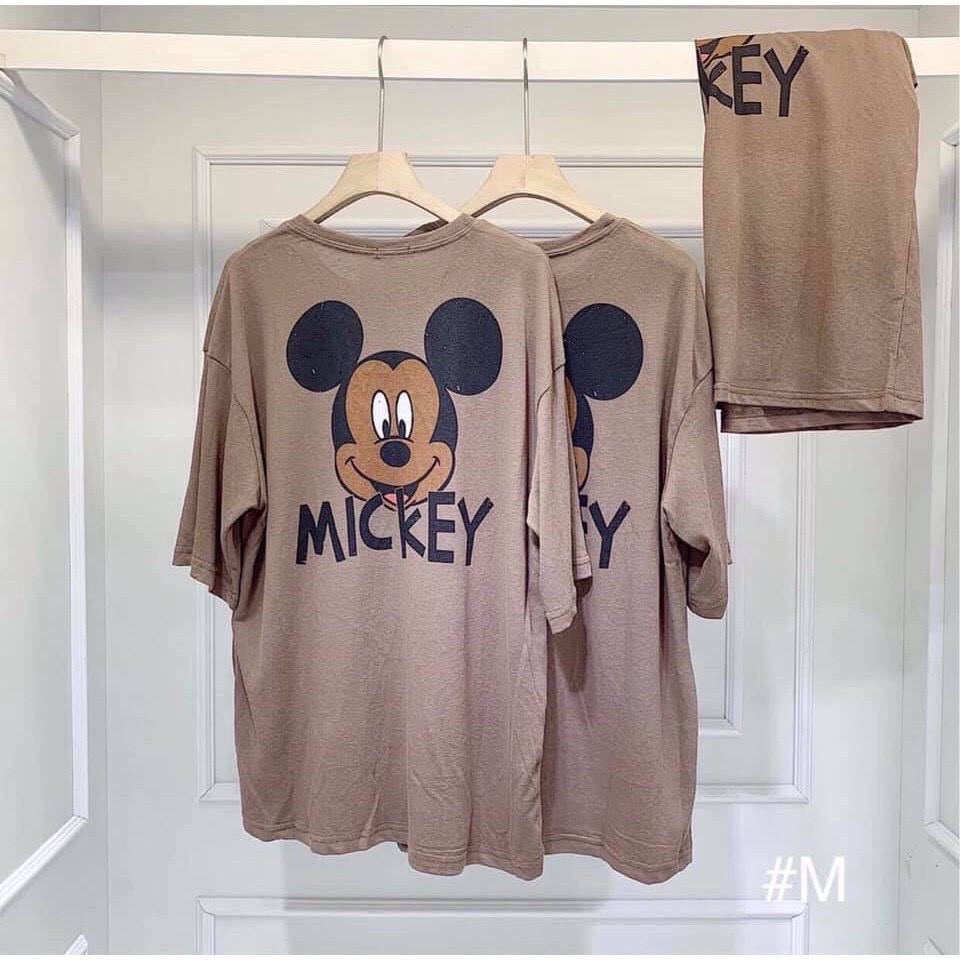 Áo Thun Form Rộng In Hình Mickey Siêu Đáng Yêu TTSL0244
