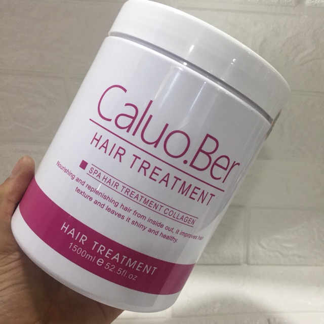 Dầu hấp ủ tóc phục hồi siêu mượt collagen Caluo.Ber Hair Spa Treatment 1500ml