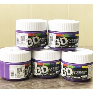 Mầu Acrylic 3D dùng cho mọi chất liệu, 100ml