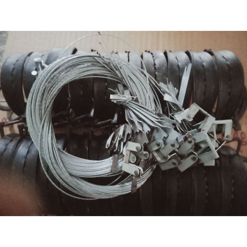 CẠM BẪY 14CM kèm :dây cáp buộc cạm +nãy gài +bàn đạp