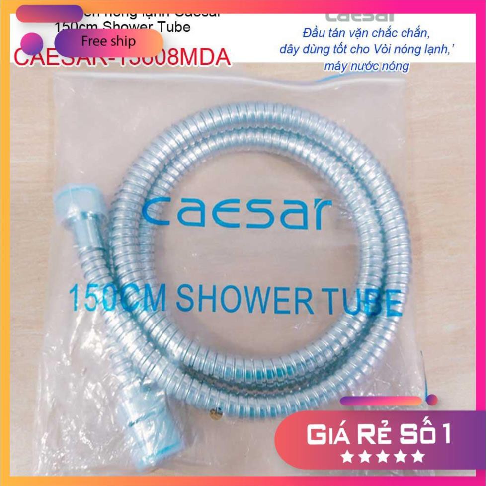 Dây sen Caesar 1.5m, dây vòi tắm hoa sen- dây vòi xịt vệ sinh 1.5m, dây sen chống xoắn Caesar