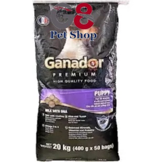 20kg (50 gói 400g) Ganador Puppy vị sữa & DHA - Thức ăn cho chó nhỏ