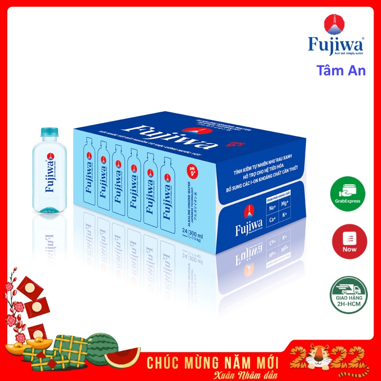 Nước uống ion kiềm Fujiwa 300ml – Thùng 24 chai