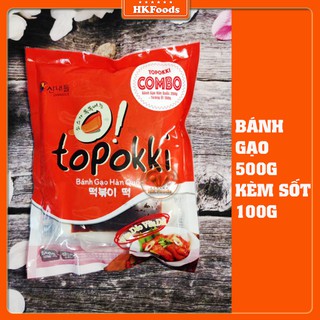 BÁNH GẠO HÀN QUỐC GÓI 500G KÈM 100G SỐT