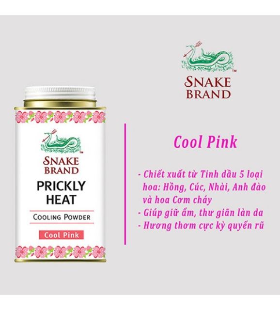 PHẤN LẠNH KHỬ MÙI SNAKE BRAND THÁI LAN 50G