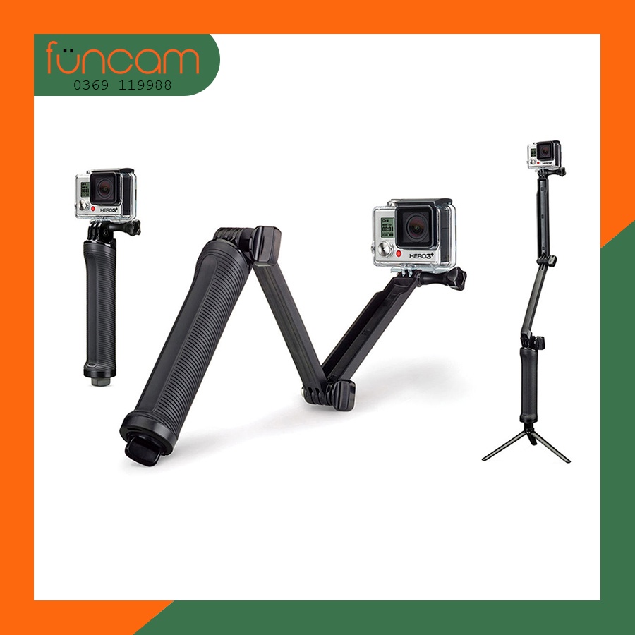 Gậy chụp ảnh 3 khúc dùng cho Gopro
